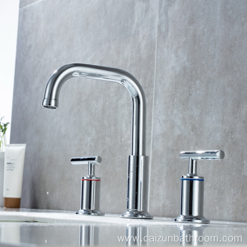 Widespread Bathroom Faucet Brass